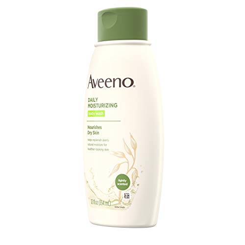 Aveeno Daily Moisturizing Body Wash, Body Wash for Dry Skin with Soothing Oat, Creamy Shower Cleanser, Gentle, Soap-Free and Dye-Free, Lightly Scented Body Wash, 33 FL OZ