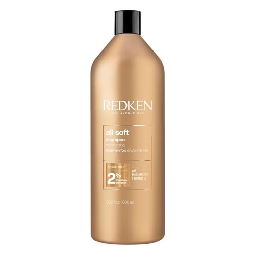 Redken All Soft Shampoo | For Dry/Brittle Hair | Provides Intense Softness and Shine | With Argan Oil