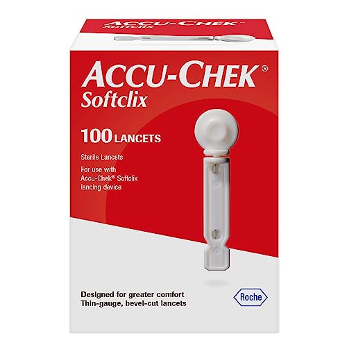 Accu-Chek Softclix Diabetes Lancets for Diabetic Blood Glucose Testing (Pack of 100) (Packaging May Vary)