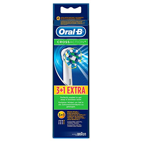 Oral-B CrossAction Toothbrush Head, Pack of 8 Counts