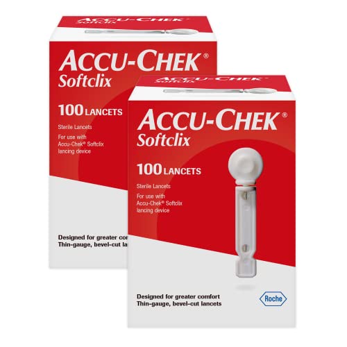 Accu-Chek Softclix Diabetes Lancets for Diabetic Blood Glucose Testing (Pack of 100) (Packaging May Vary)