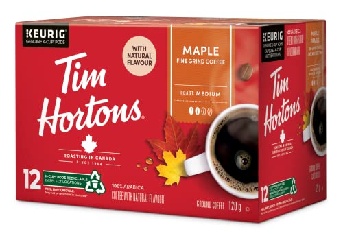 Tim Hortons Original Blend, Medium Roast Coffee, Single-Serve K-Cup Pods Compatible with Keurig Brewers, 72ct K-Cups, 12 Count (Pack of 6)