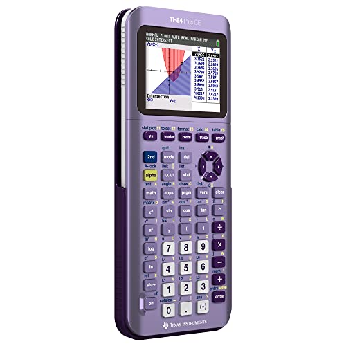 Texas Instruments TI-84 Plus CE Color Graphing Calculator, Radical Red Small