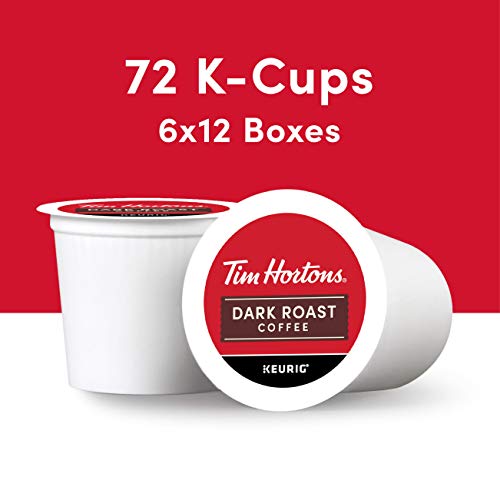 Tim Hortons Original Blend, Medium Roast Coffee, Single-Serve K-Cup Pods Compatible with Keurig Brewers, 72ct K-Cups, 12 Count (Pack of 6)