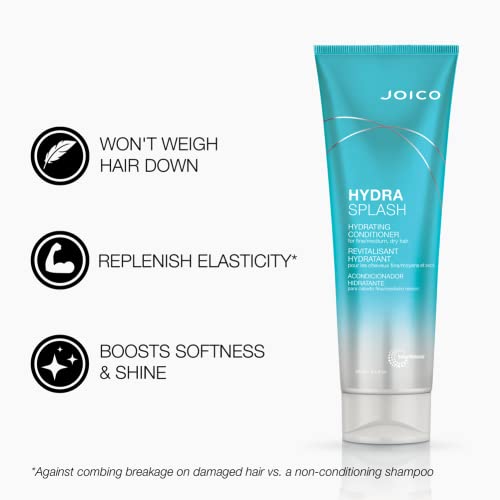 Joico HydraSplash Hydrating Conditioner | For Fine, Medium, Dry Hair | Replenish Moisture | Add Hydration & Softness | With Sea Kelp & Coconut Water