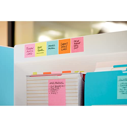 Post-it Super Sticky Notes, 3x3 in, 24 Pads, 2x the Sticking Power, Supernova Neons, Bright Colors, Recyclable