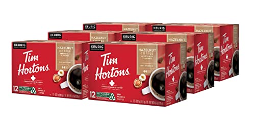 Tim Hortons Original Blend, Medium Roast Coffee, Single-Serve K-Cup Pods Compatible with Keurig Brewers, 72ct K-Cups, 12 Count (Pack of 6)