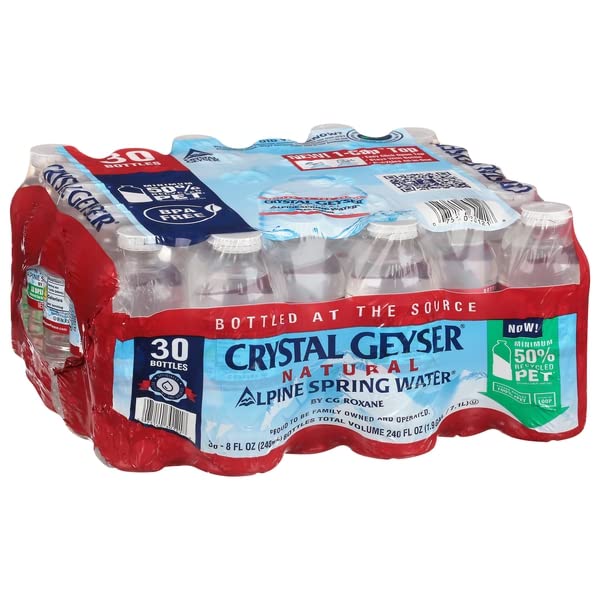 Crystal Geyser, Alpine Spring Water Natural, 30pk