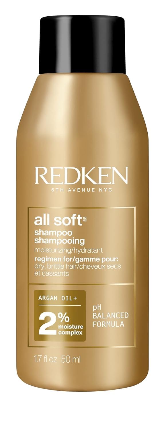 Redken All Soft Shampoo | For Dry/Brittle Hair | Provides Intense Softness and Shine | With Argan Oil