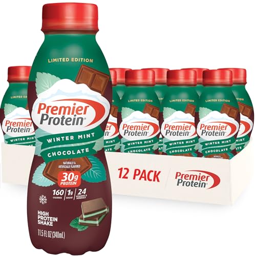 Premier Protein Shake Limited Edition 30g 1g Sugar 24 Vitamins Minerals Nutrients to Support Immune Health, Pumpkin Spice, 11.5 Fl Oz (Pack of 12)