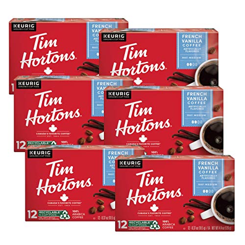 Tim Hortons Original Blend, Medium Roast Coffee, Single-Serve K-Cup Pods Compatible with Keurig Brewers, 72ct K-Cups, 12 Count (Pack of 6)