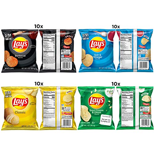 Lay's Barbecue Flavored Potato Chips, 40 Count