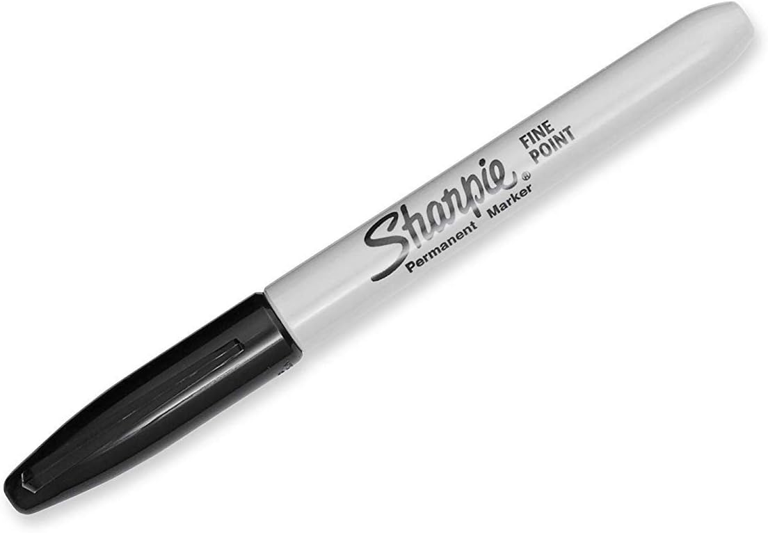 Permanent Marker Fine Point, Black with Sharpie Quick Drying/Waterproof - 36 Count (1 Pack)