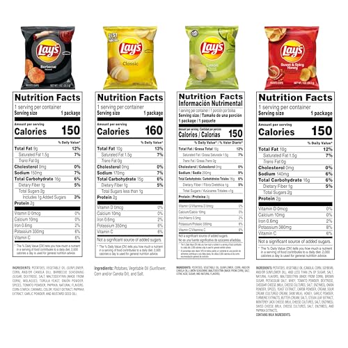 Lay's Barbecue Flavored Potato Chips, 40 Count