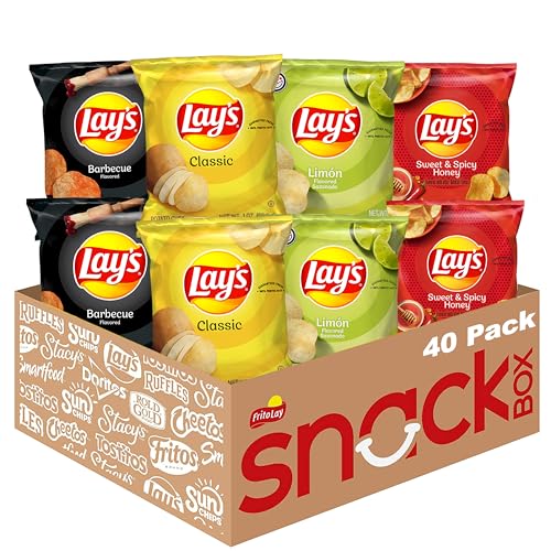 Lay's Barbecue Flavored Potato Chips, 40 Count