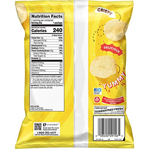 Lay's Barbecue Flavored Potato Chips, 40 Count