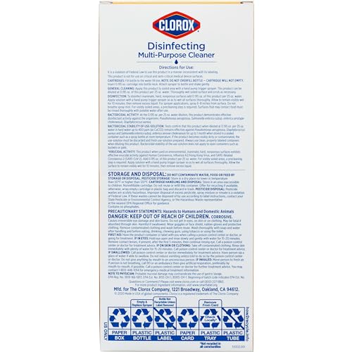 Clorox Disinfecting All-Purpose Cleaner 32 Oz and Disinfecting Bathroom Cleaner, Household Essentials, 30 Oz, Pack of 3