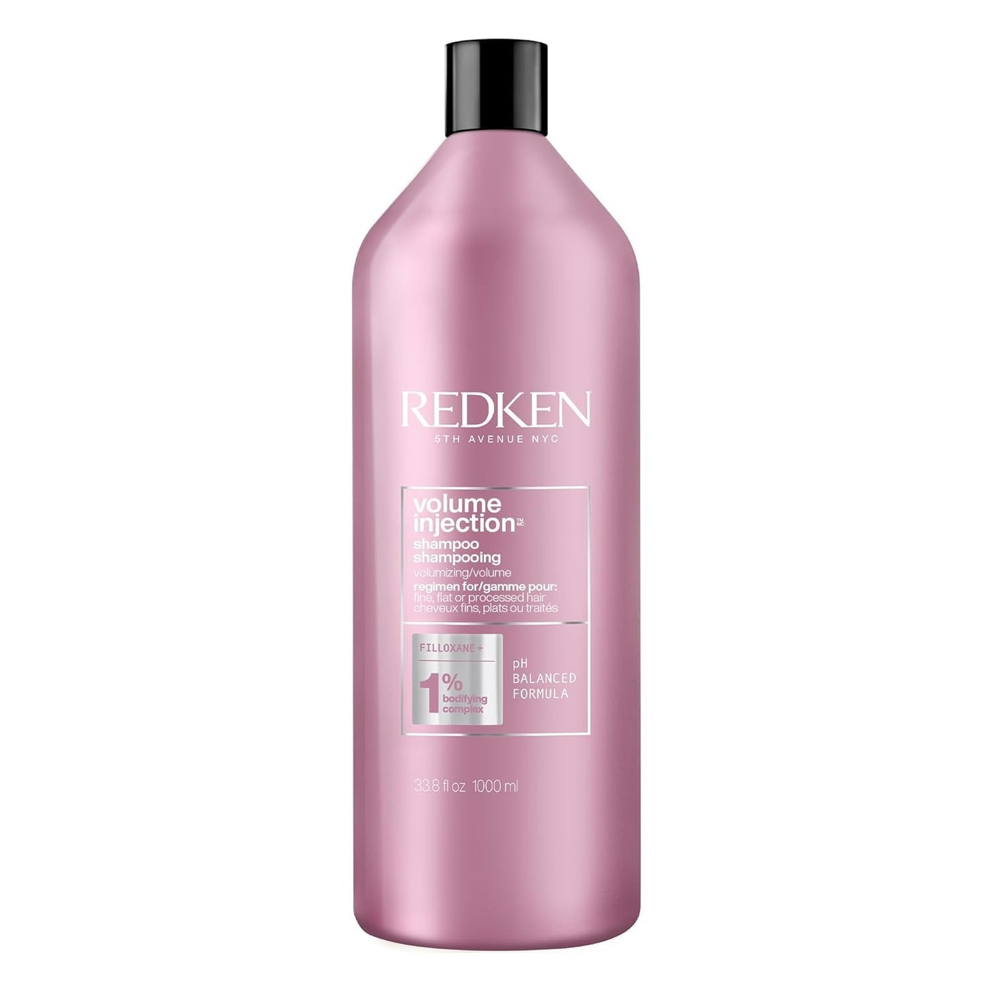 Redken Volume Injection Shampoo | Lightweight Volume Shampoo For Fine Hair | Adds Volume, Lift, and Body to Flat Hair | Paraben Free