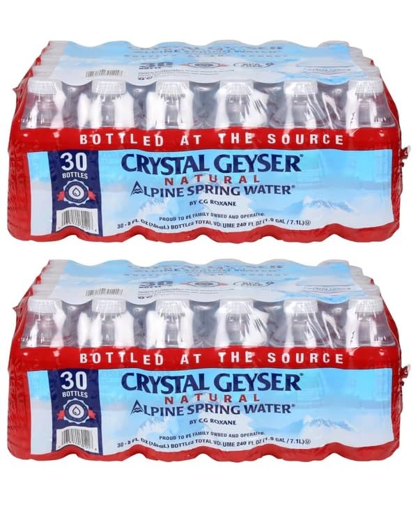 Crystal Geyser, Alpine Spring Water Natural, 30pk