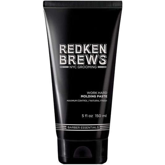 Redken Brews Molding Paste For Men | Men's Hair Styling Paste | High Hold & Maximum Control | Natural, Matte Finish | Sulfate-Free | For all Hair Types