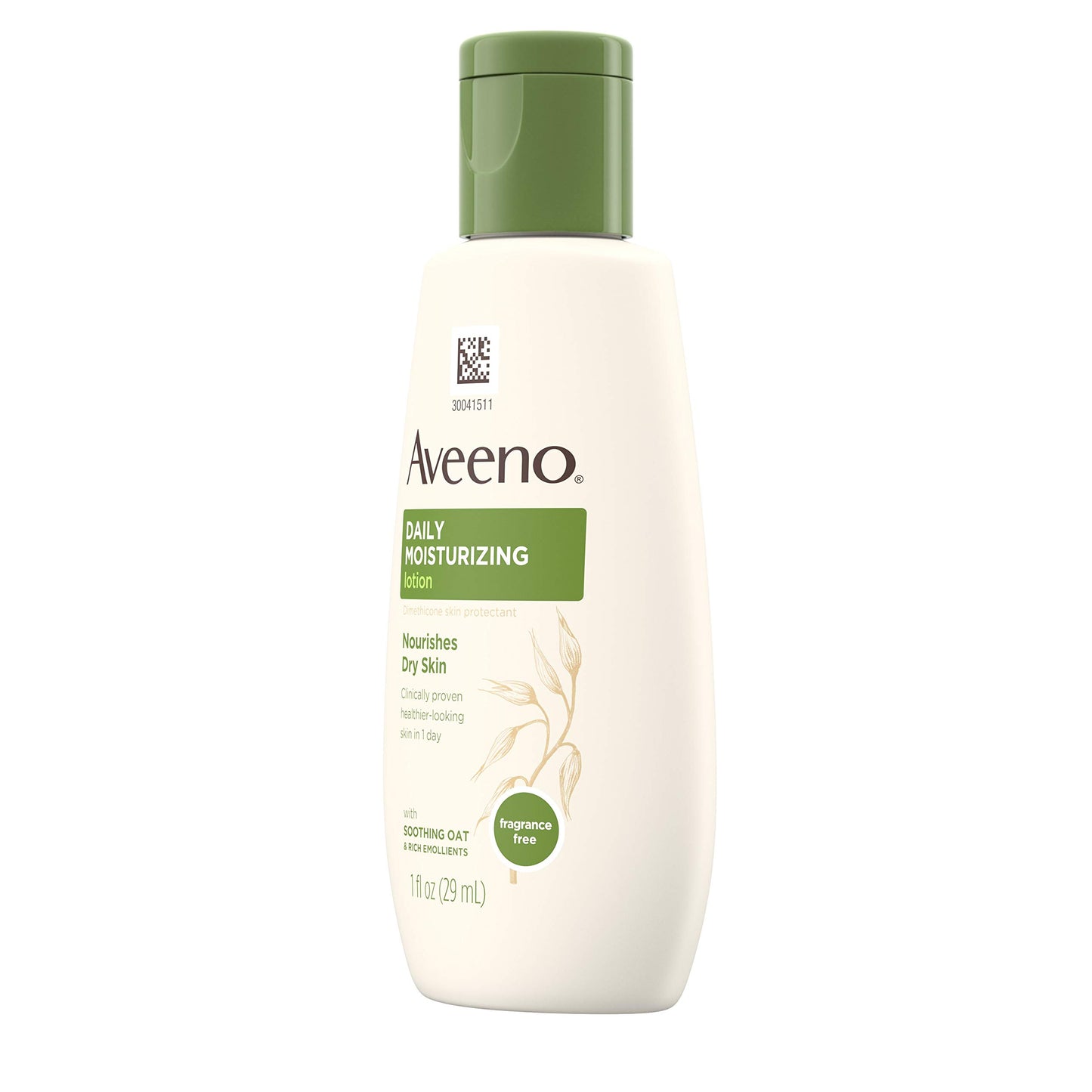 Aveeno Daily Moisturizing Body Lotion with Soothing Prebiotic Oat, Gentle Lotion Nourishes Dry Skin With Moisture, Paraben-, Dye- & Fragrance-Free, Non-Greasy & Non-Comedogenic, 2 x 18 oz