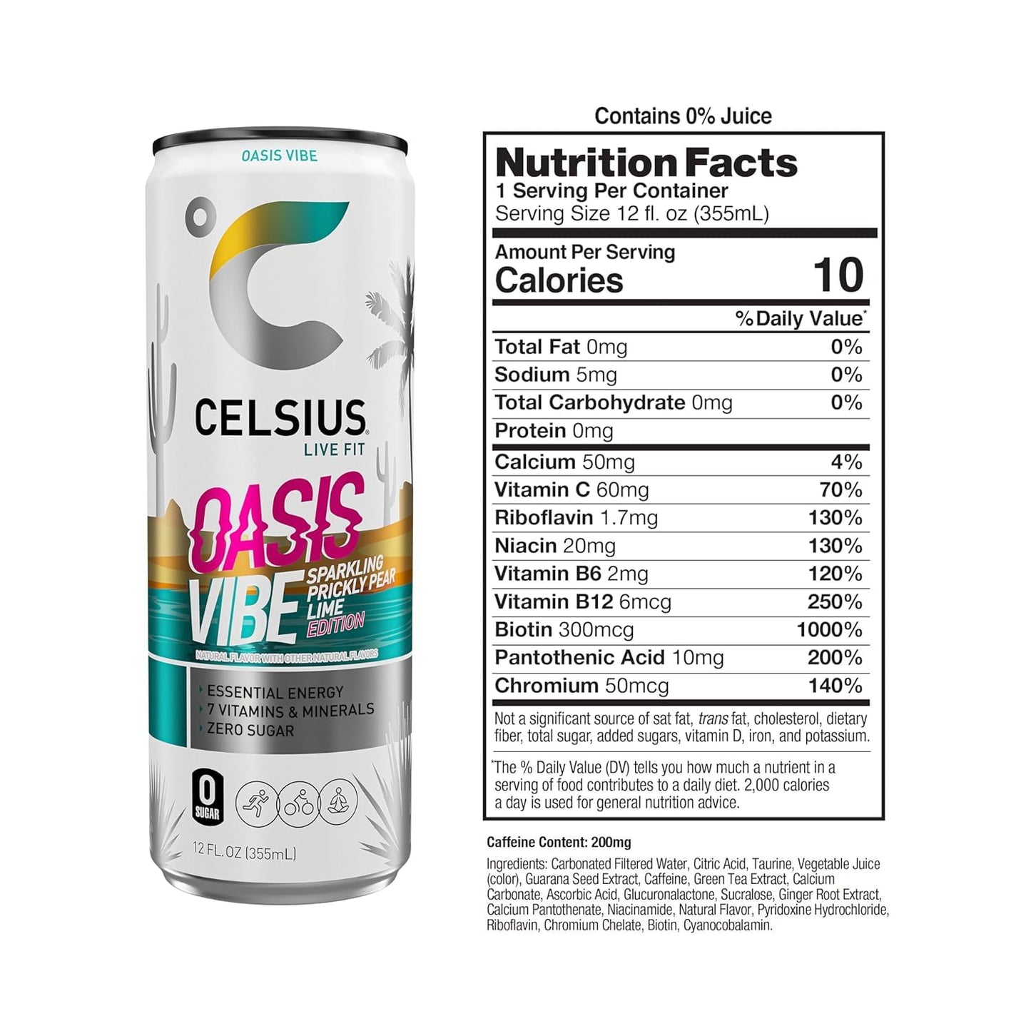 CELSIUS Sparkling Orange Functional Essential Energy Drink, 12 Fl Oz (Pack of 12)