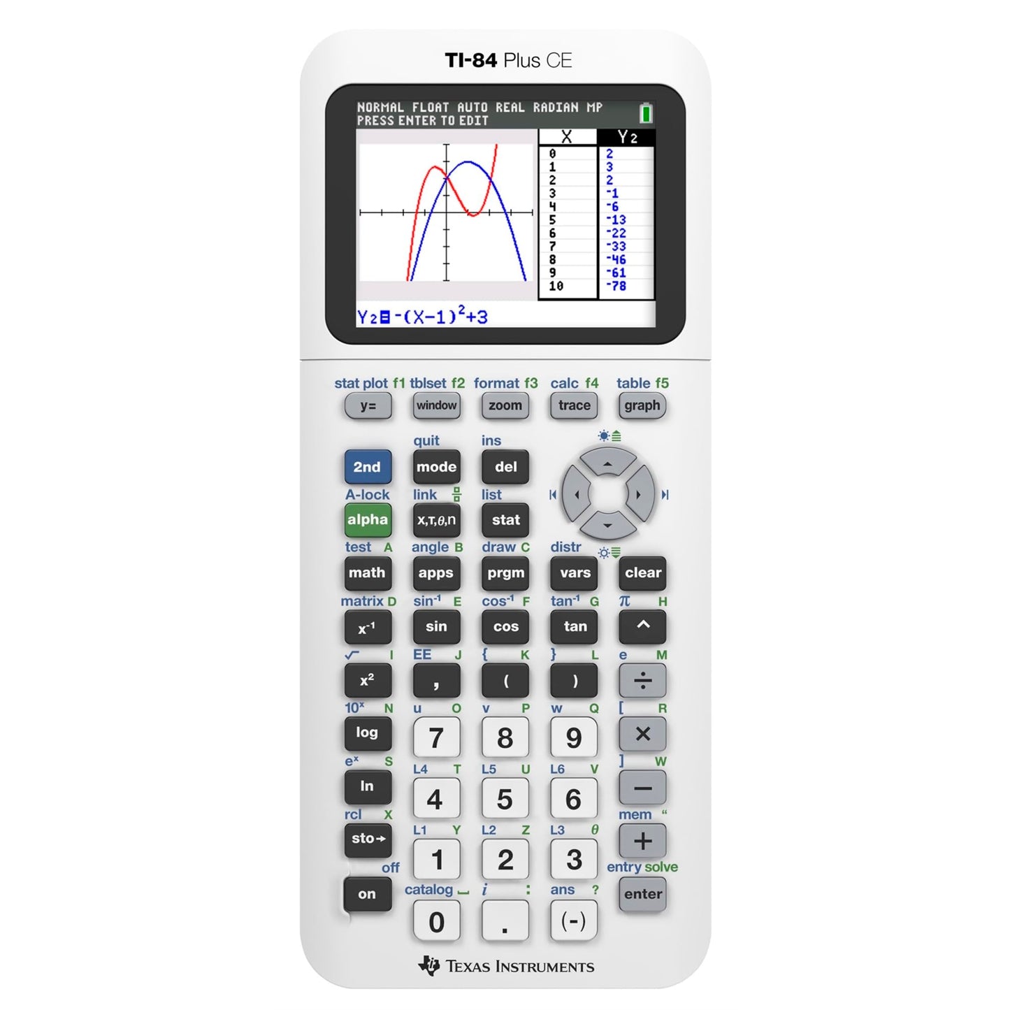 Texas Instruments TI-84 Plus CE Color Graphing Calculator, Radical Red Small