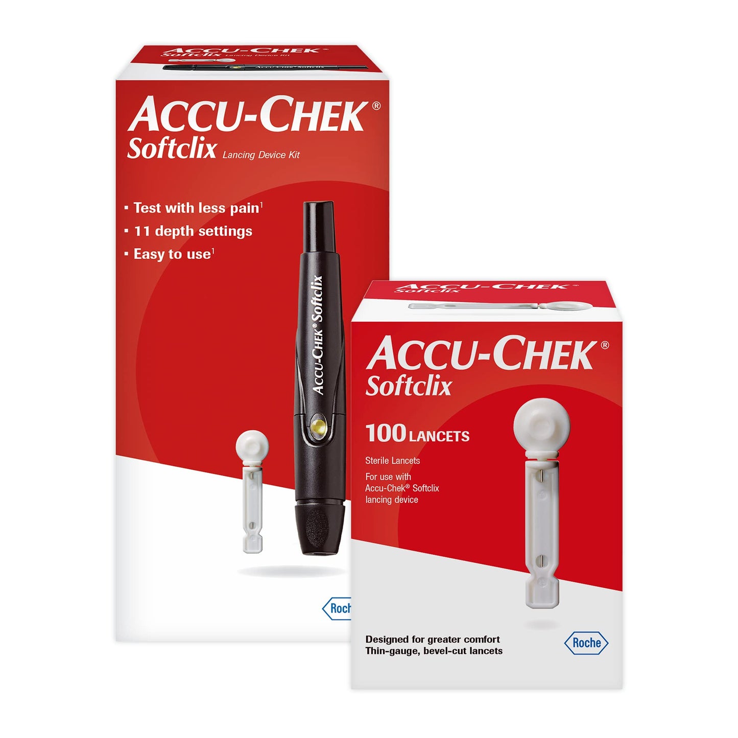 Accu-Chek Softclix Diabetes Lancets for Diabetic Blood Glucose Testing (Pack of 100) (Packaging May Vary)