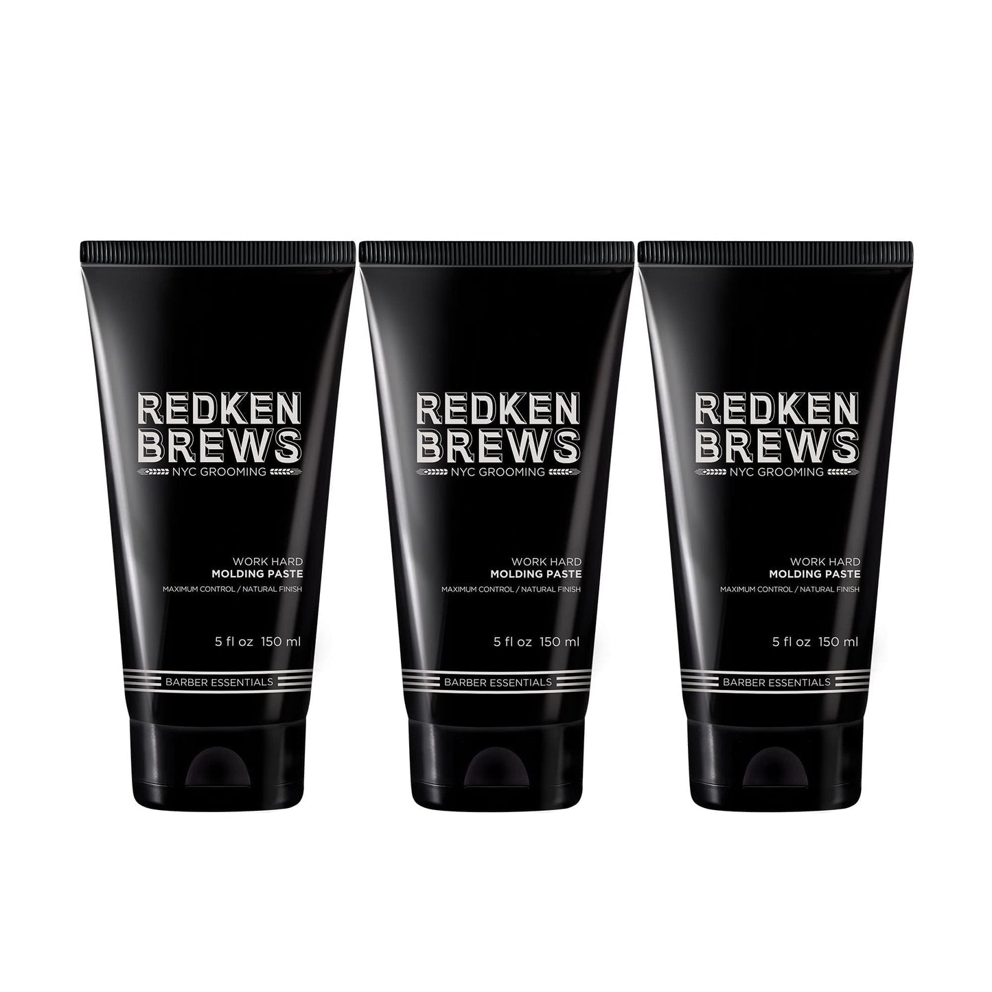 Redken Brews Molding Paste For Men | Men's Hair Styling Paste | High Hold & Maximum Control | Natural, Matte Finish | Sulfate-Free | For all Hair Types