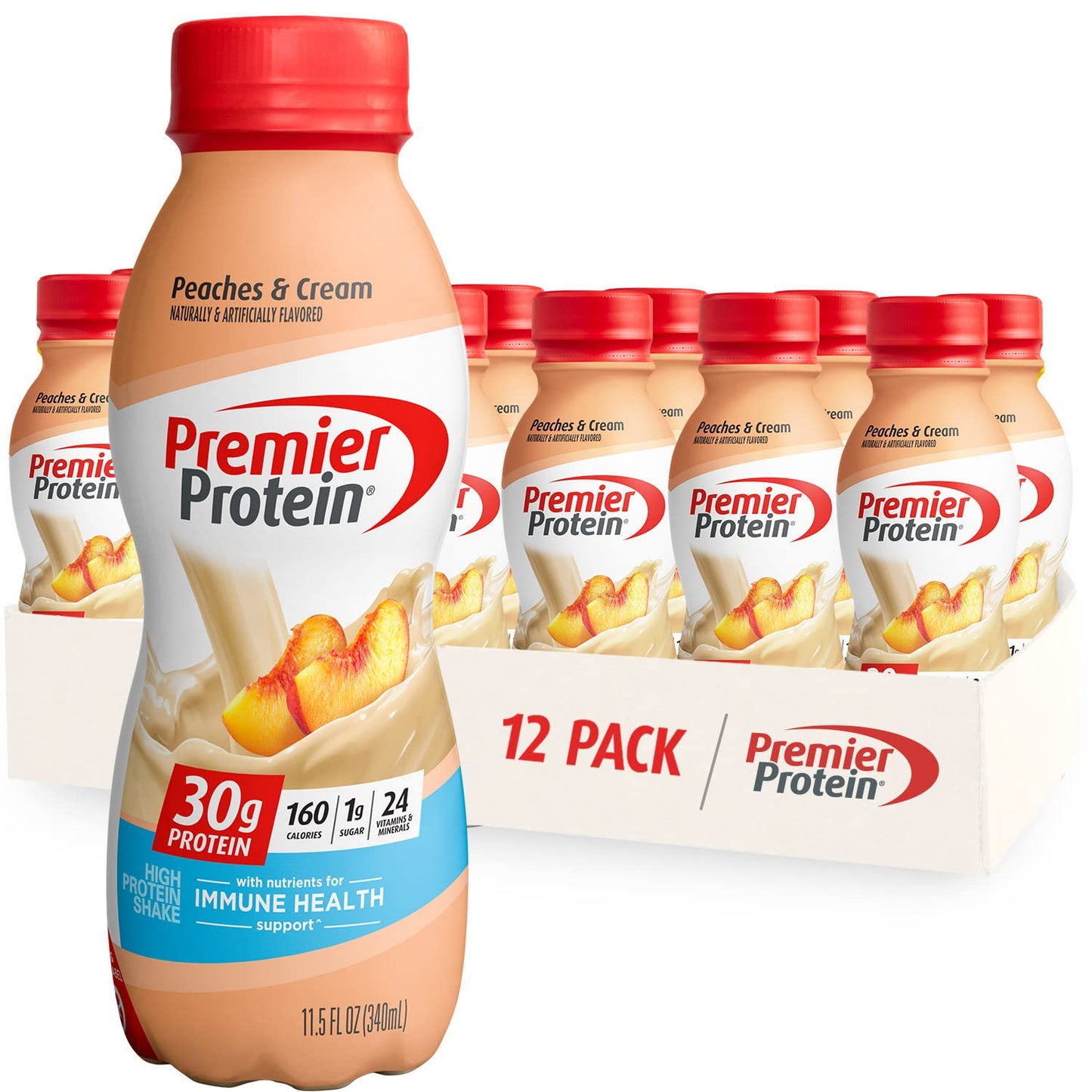 Premier Protein Shake Limited Edition 30g 1g Sugar 24 Vitamins Minerals Nutrients to Support Immune Health, Pumpkin Spice, 11.5 Fl Oz (Pack of 12)