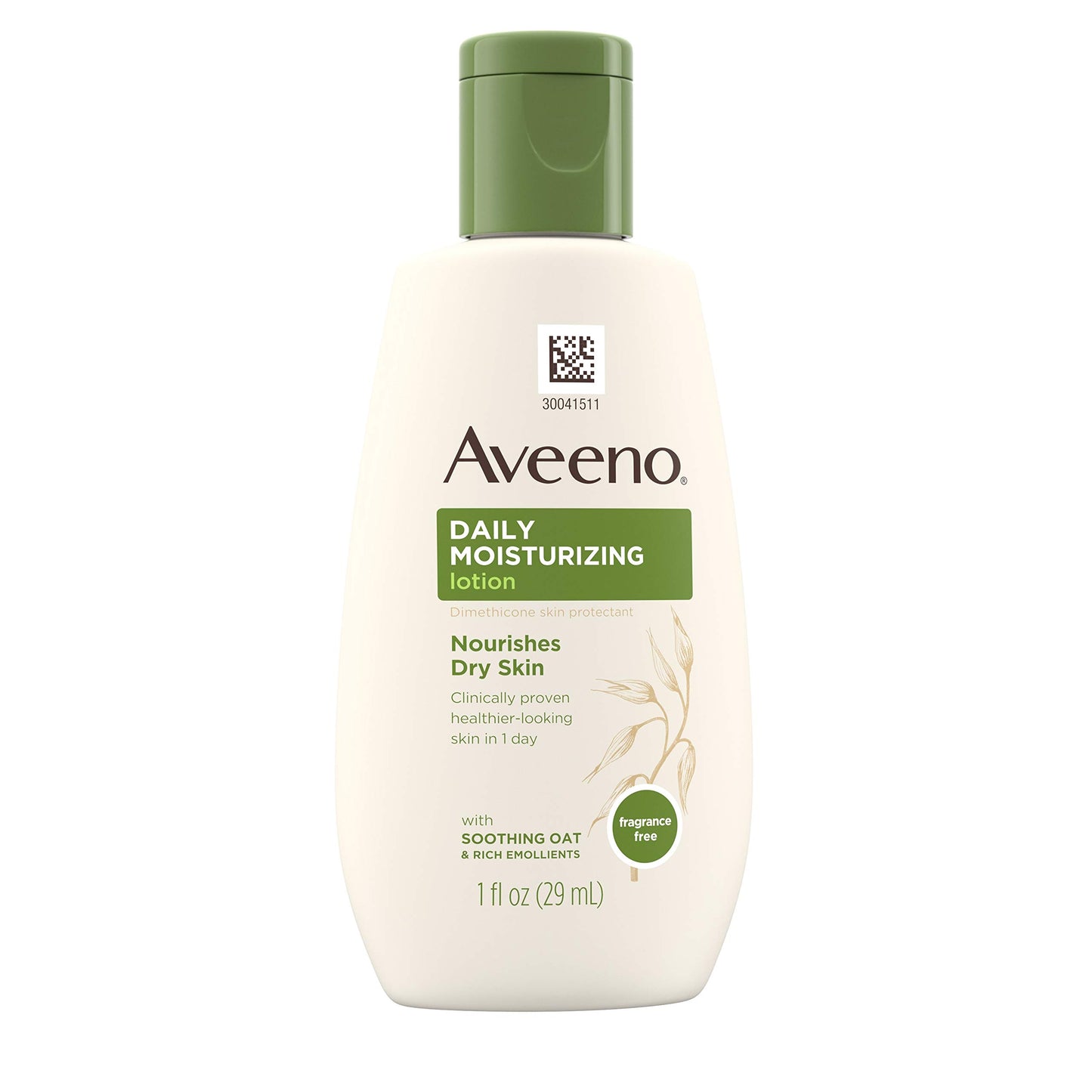 Aveeno Daily Moisturizing Body Lotion with Soothing Prebiotic Oat, Gentle Lotion Nourishes Dry Skin With Moisture, Paraben-, Dye- & Fragrance-Free, Non-Greasy & Non-Comedogenic, 2 x 18 oz