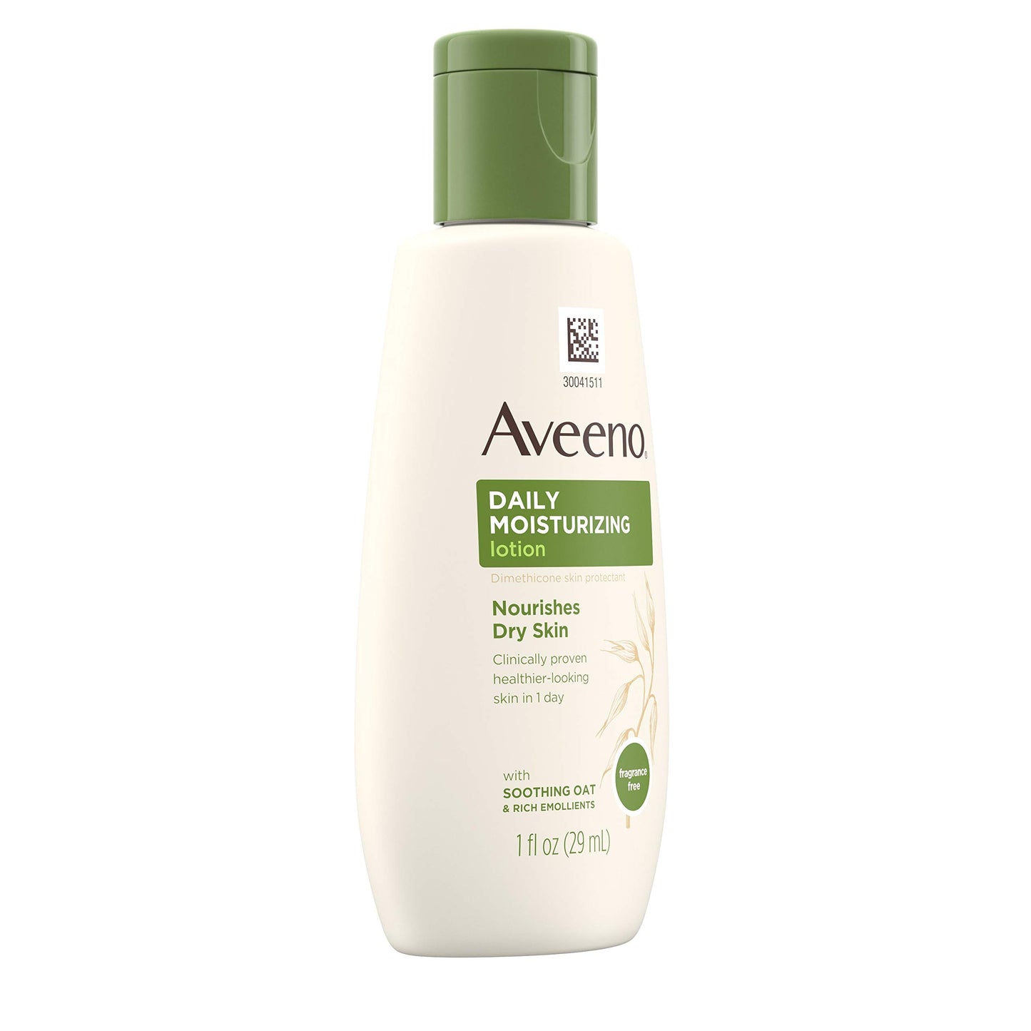 Aveeno Daily Moisturizing Body Lotion with Soothing Prebiotic Oat, Gentle Lotion Nourishes Dry Skin With Moisture, Paraben-, Dye- & Fragrance-Free, Non-Greasy & Non-Comedogenic, 2 x 18 oz