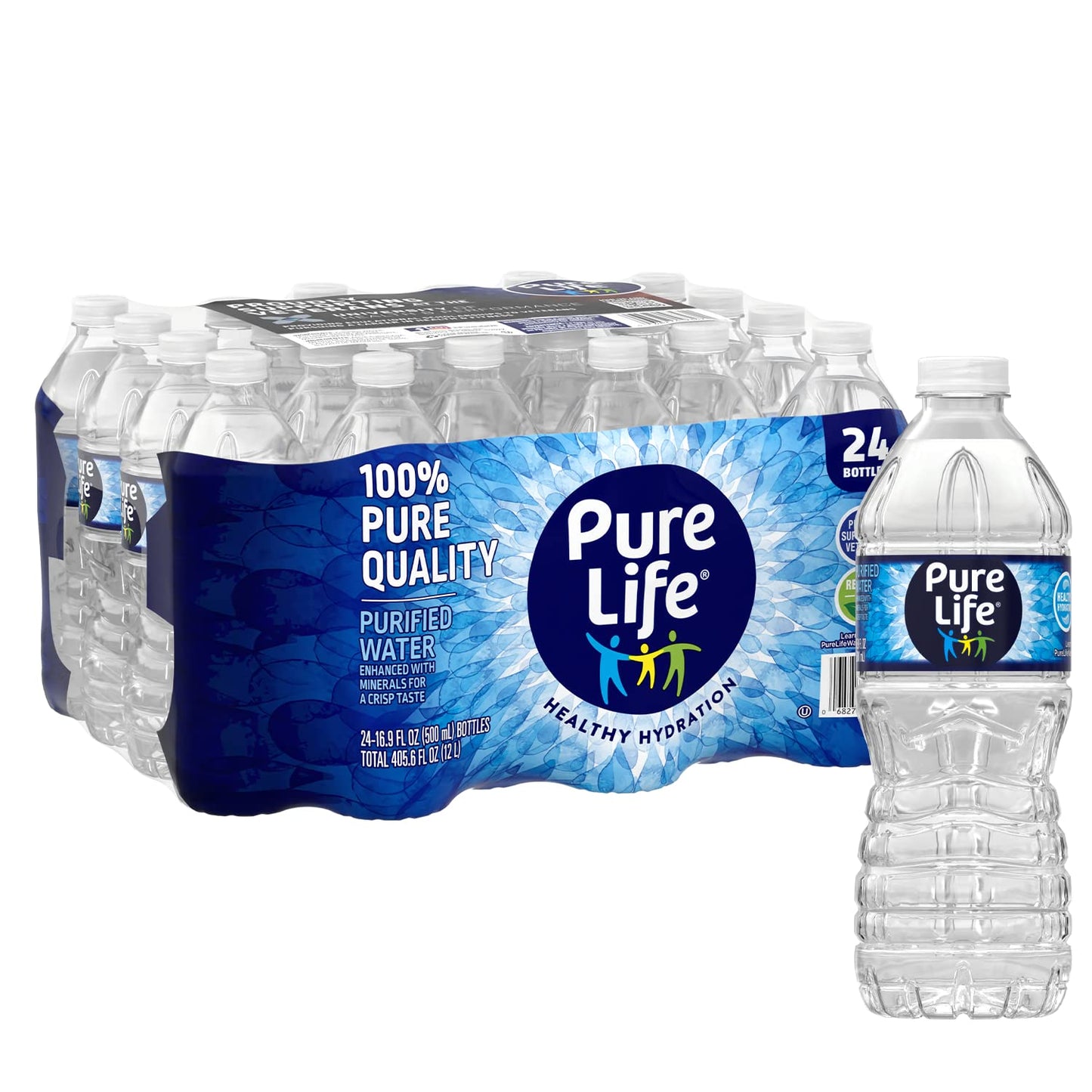 Pure Life Purified Water, 16.9 Oz Bottle, 35 Bottles/Carton, 54 Ct/Pallet…