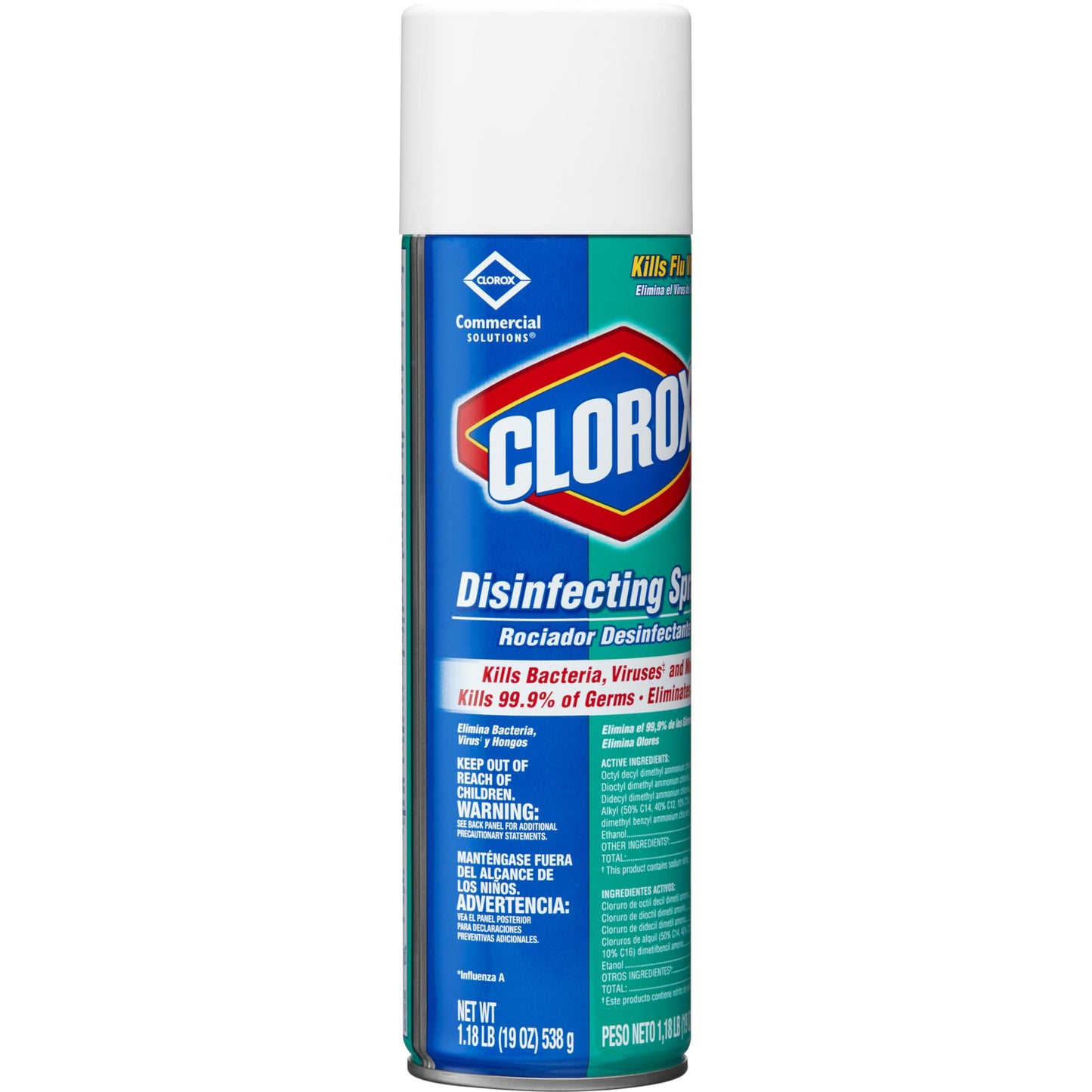 Clorox Commercial Solutions Disinfecting Aerosol, Fresh Scent, 19 Oz, Pack of 12 (Pack May Vary)