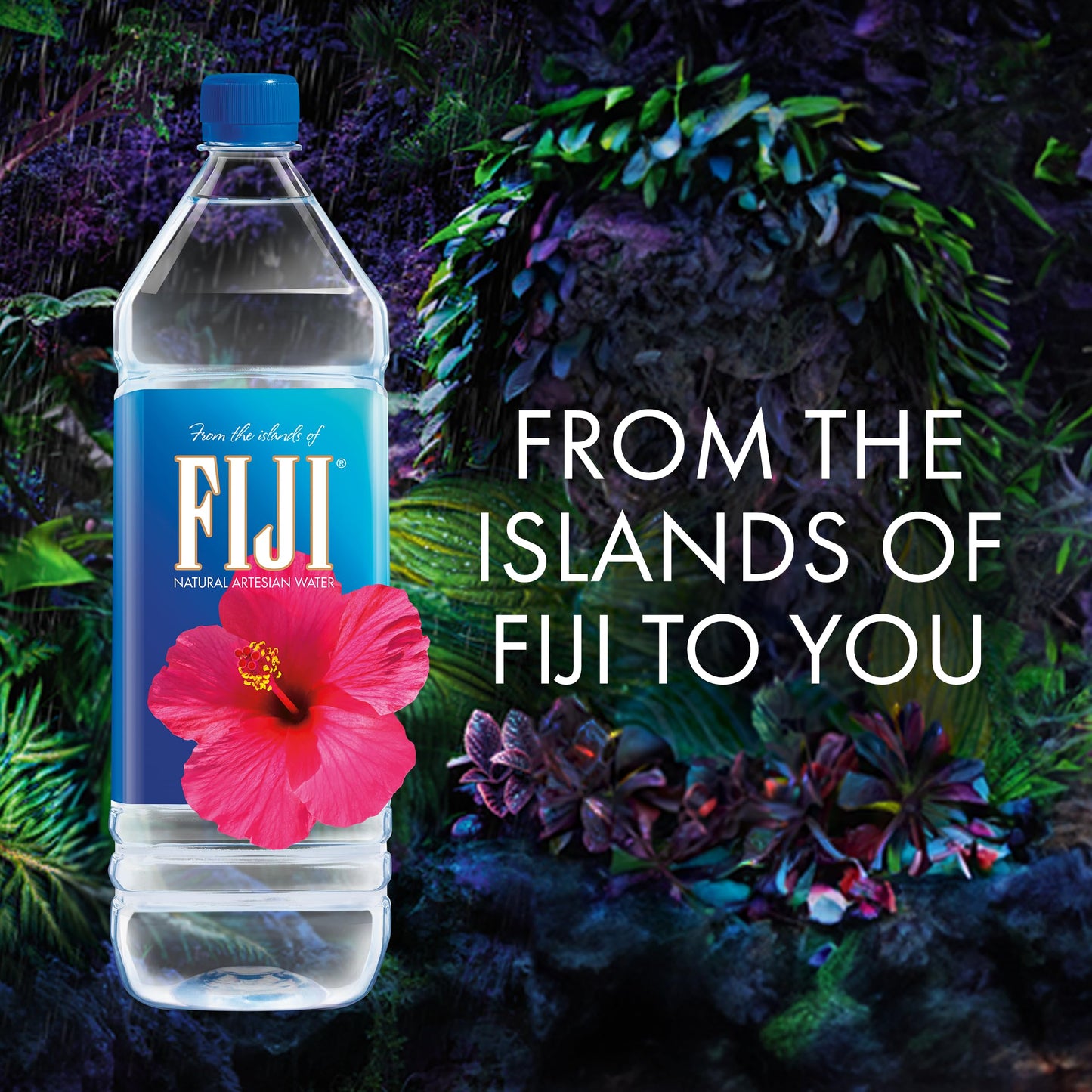 FIJI Natural Artesian Bottled Water 1.5 Liters / 50.7 Fl Ounce (Pack of 12) - 100% Natural Electrolytes