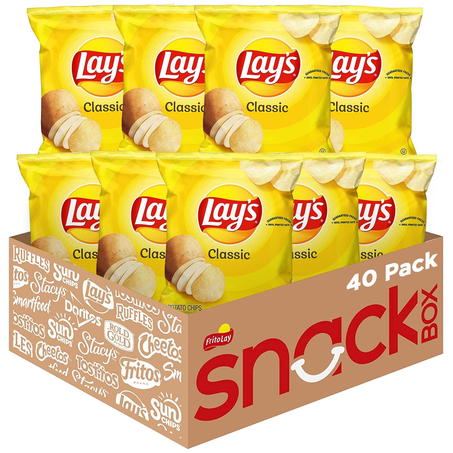 Lay's Barbecue Flavored Potato Chips, 40 Count