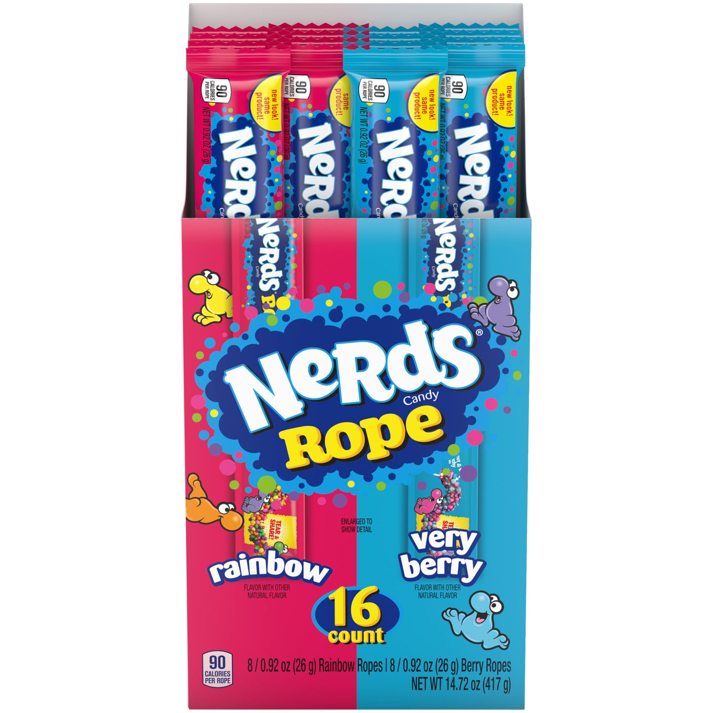 Nerds Rope Candy, Rainbow, 0.92 Ounce (Pack of 24)