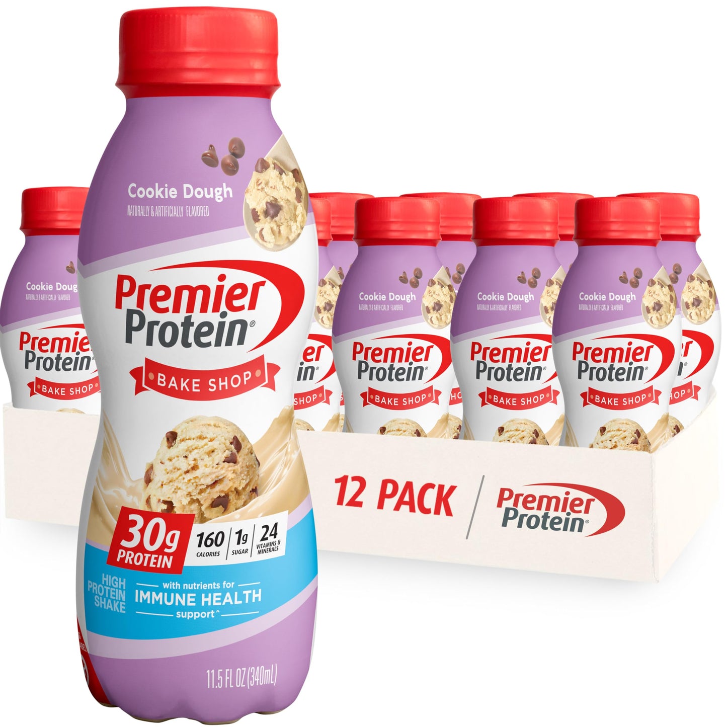 Premier Protein Shake Limited Edition 30g 1g Sugar 24 Vitamins Minerals Nutrients to Support Immune Health, Pumpkin Spice, 11.5 Fl Oz (Pack of 12)