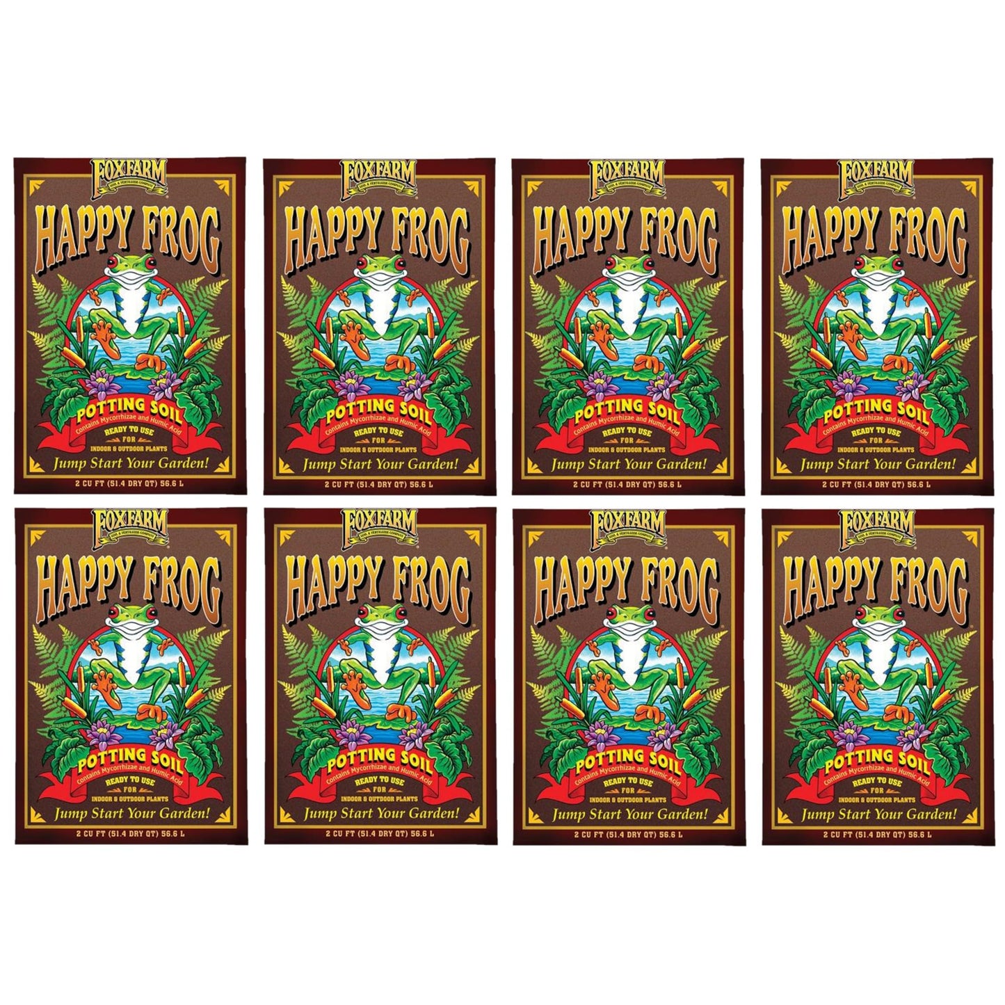 FoxFarm Happy Frog Potting Soil, 2cu ft – for Indoor/Outdoor Container Plants, Improves Root Efficiency, pH Adjusted for Optimal Nutrient Uptake – Contains Microbes and Humic Acids